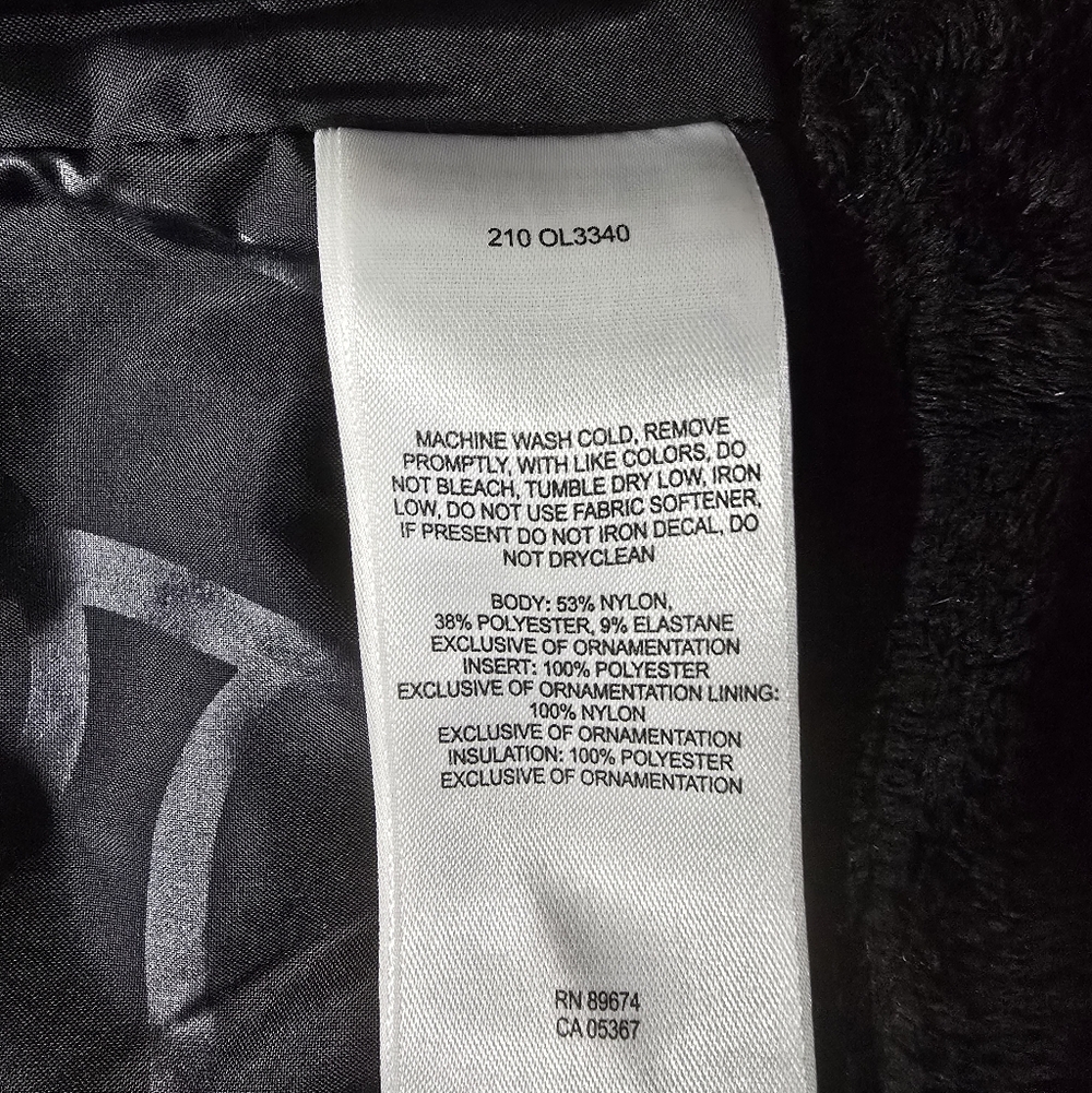Mountain Hardwear Soft Shell Utility Moto Hooded Bomber jacket Coat black cozy S - Picture 7 of 15